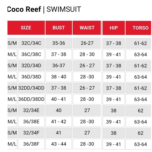 Ladies Co Co Reef One Piece Swimsuit 34DD - Picture 15 of 15